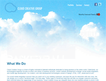 Tablet Screenshot of cloudcreativegroup.com